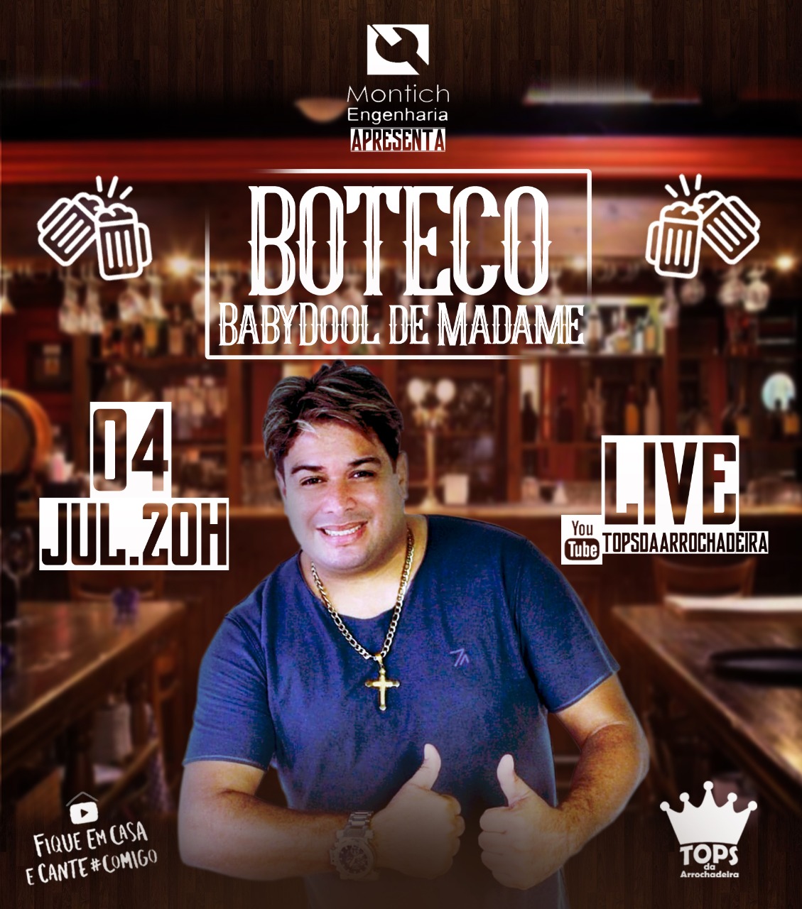 Live “Buteco Babydool” acontece neste sábado (04)