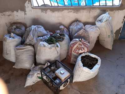 Meia tonelada de maconha encontrada no interior