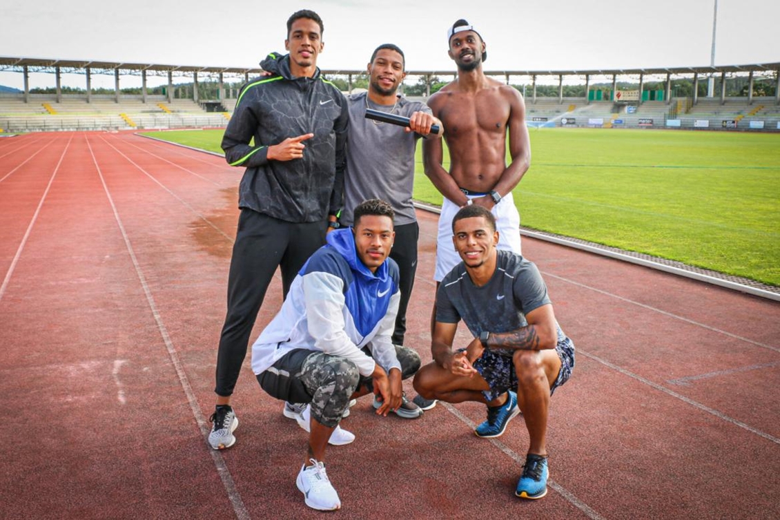 Campeões mundiais do revezamento 4 x 100m se reencontram em Portugal