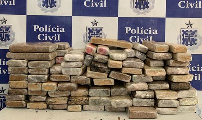 Policiais civis apreendem 90 quilos de maconha em Jequié