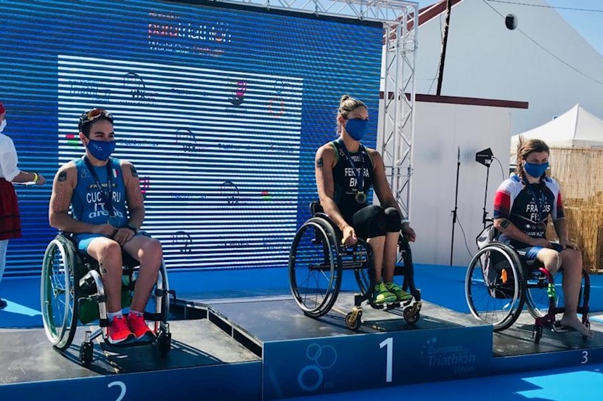 Brasileiros conquistam duas medalhas em etapa da Copa do Mundo de triatlo paralímpico em Portugal