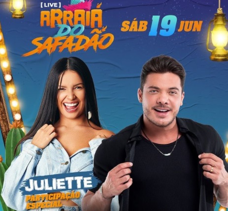 Live “Arraiá do Safadão” conta com participação especial da Juliette