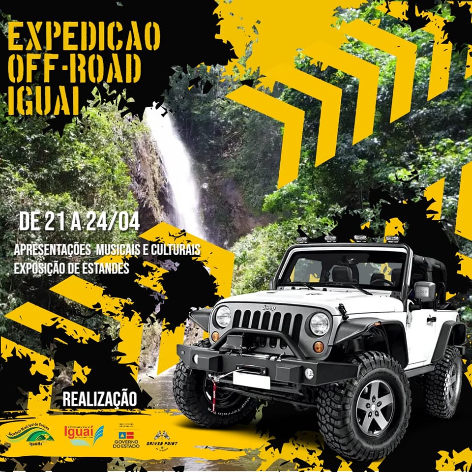 Iguaí: Expedição Off-Road acontece de 21 a 24 com programação cultural