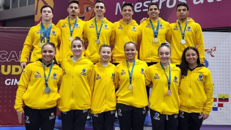 Brasil fecha participação no sul-americano de ginástica artística com sete ouros