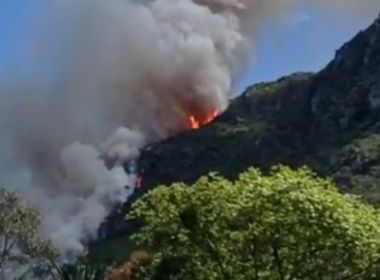 Jacobina: Incêndio atinge região de serra na zona rural