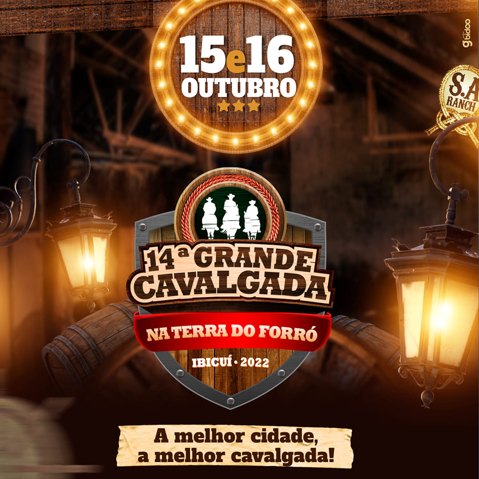 Ibicuí: 14ª Grande Cavalgada na Terra do Forró será realizada dias 15 e 16 de outubro