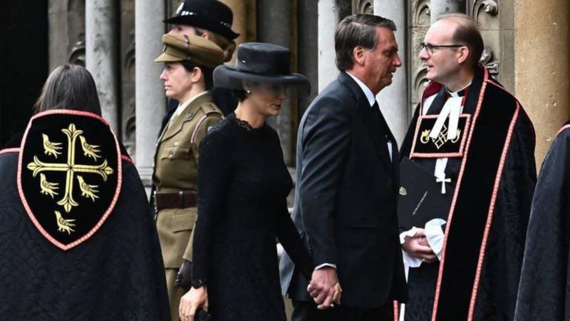 Presidente Bolsonaro participa do funeral da rainha Elizabeth II