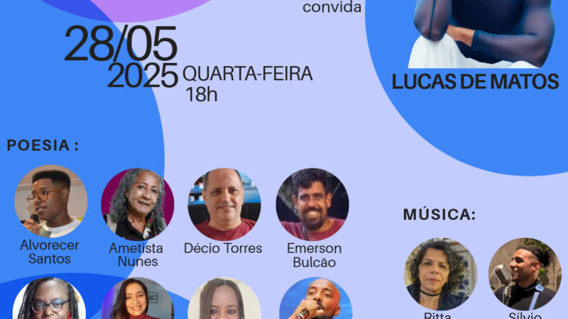Lucas de Matos participa de bate papo e sessão de autógrafos no Nosso Sarau
